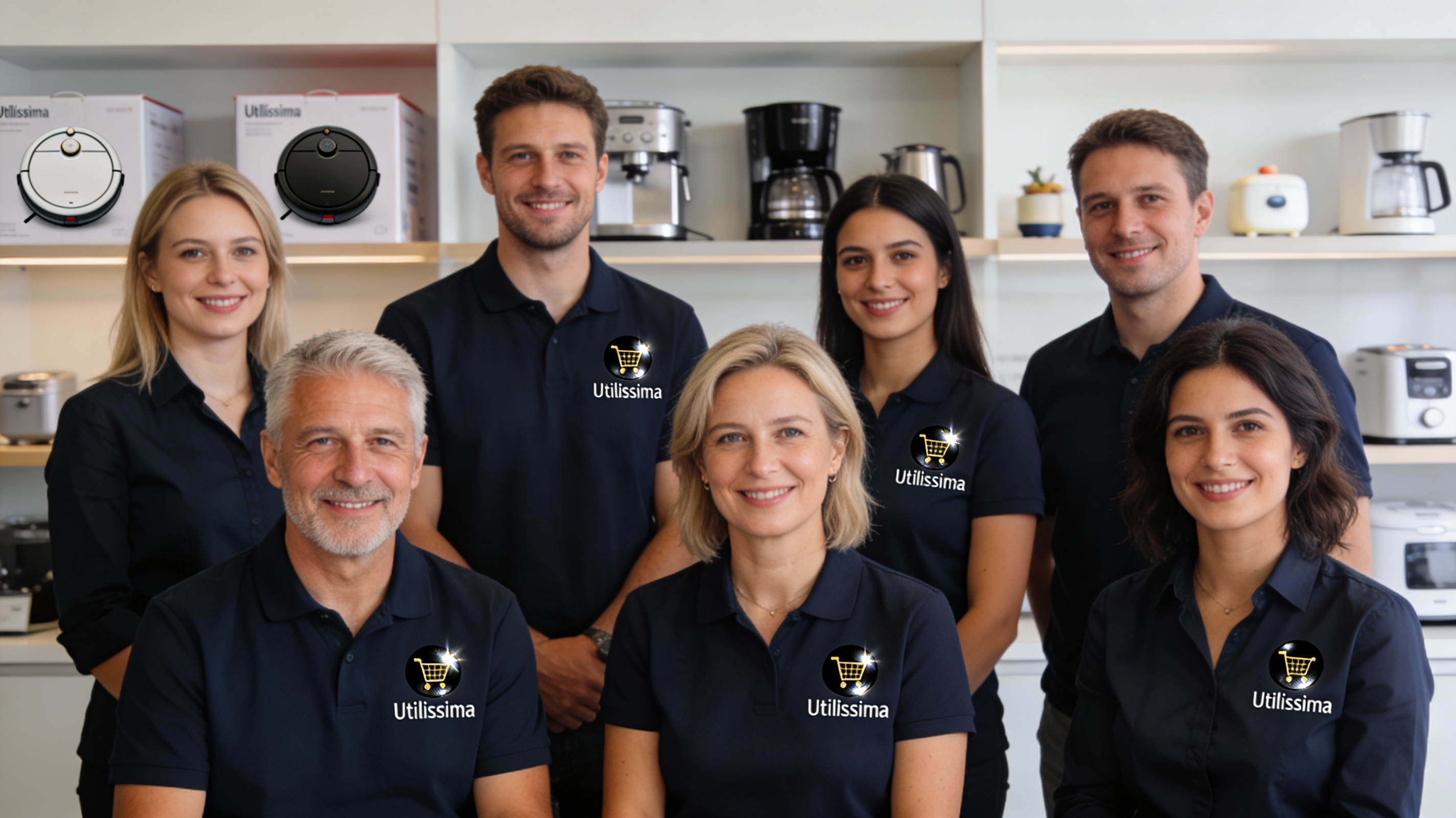 Equipa de vendas da VarieShop em showroom de utilidades domésticas